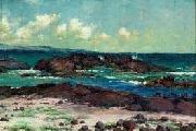 Helen Thomas Dranga Scene from Hilo Looking Toward Hamakua Coast oil painting on canvas